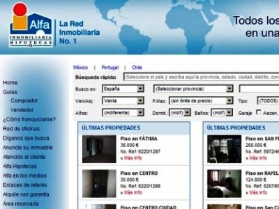 Web inmobiliaria de la agencia, www.alfainmo.com Web inmobiliaria de la agencia, www.alfainmo.com